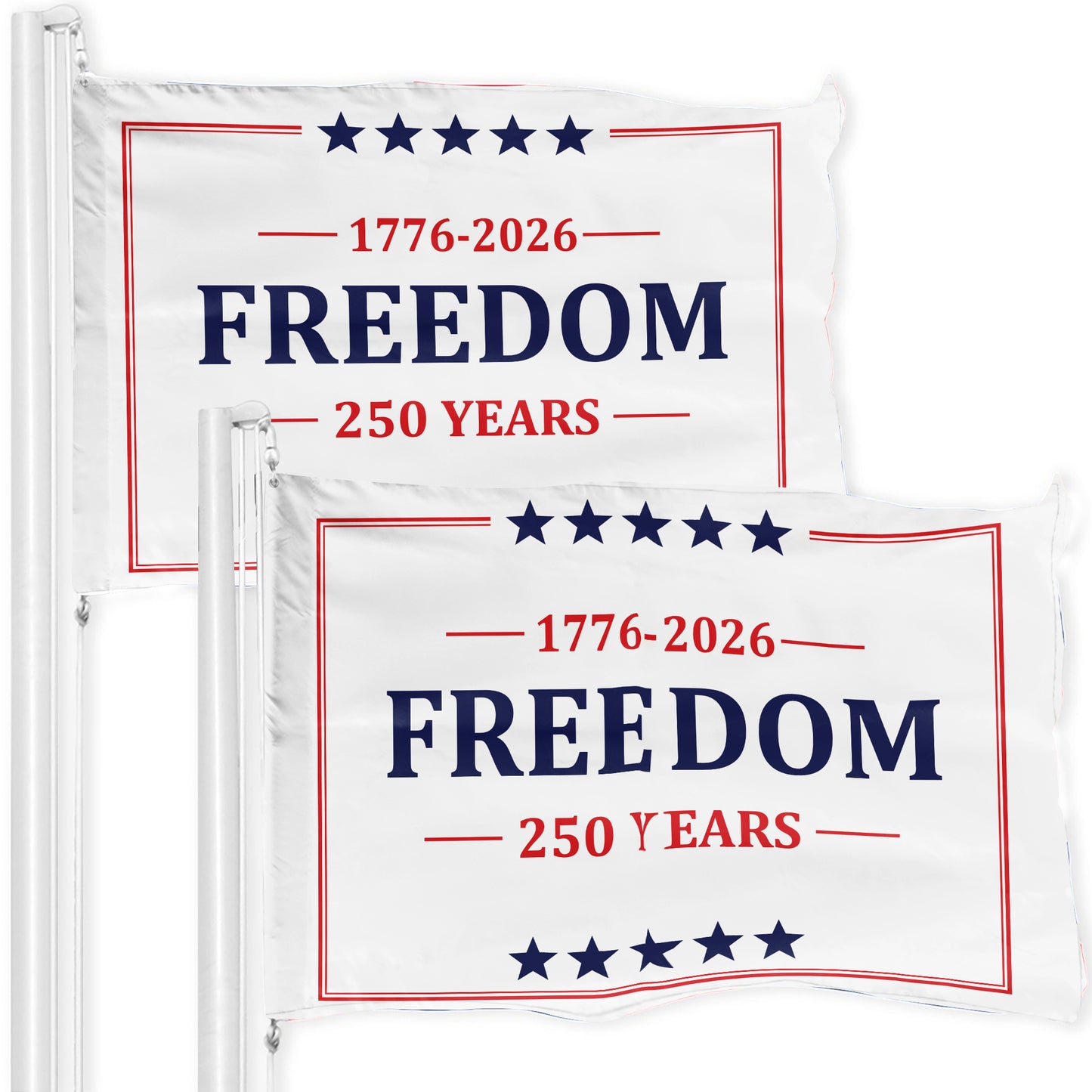Freedom 250 Years 1776-2026 - USA 250th Anniversary Outdoor Flag