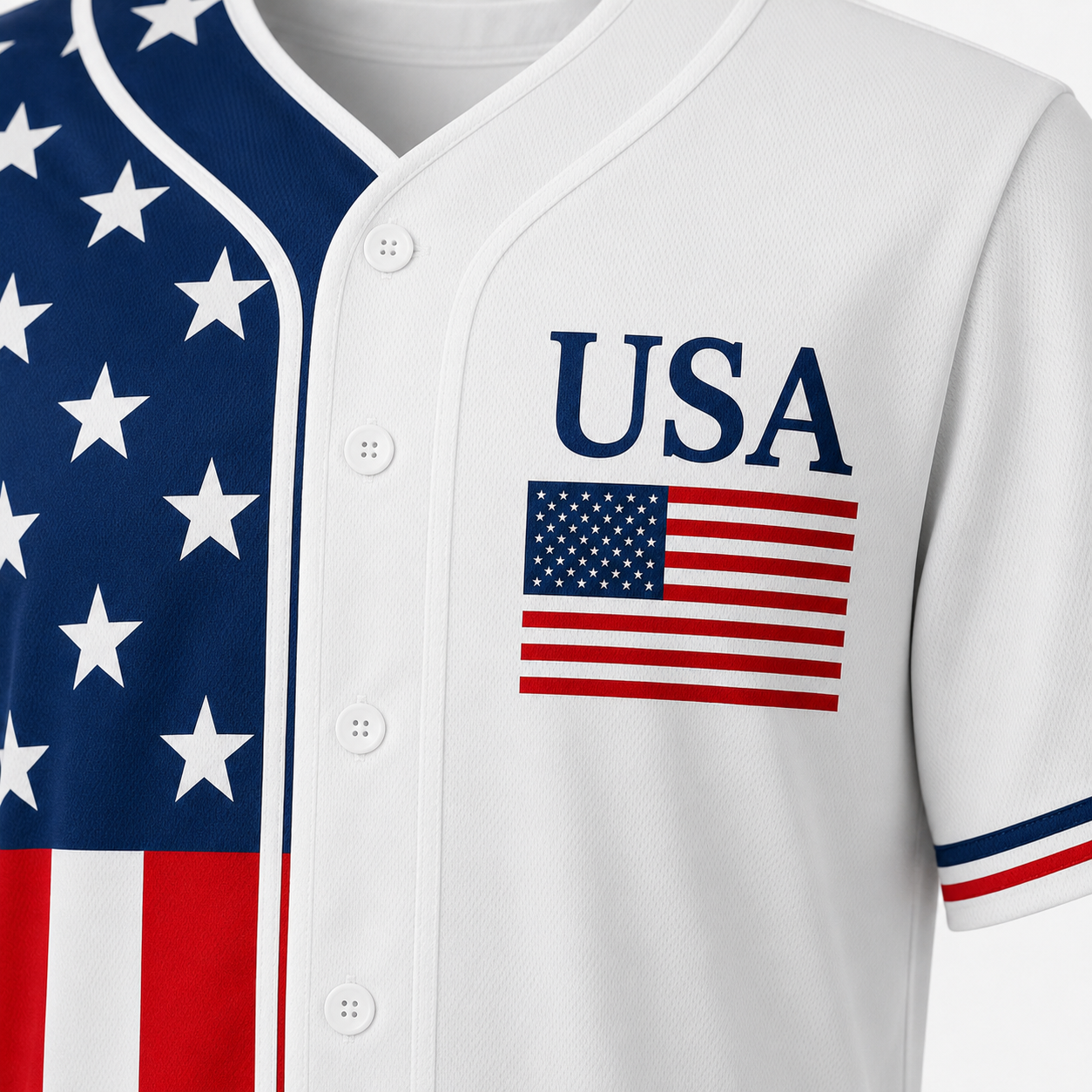 Unisex USA Flag - USA 250th Anniversary Baseball Jersey