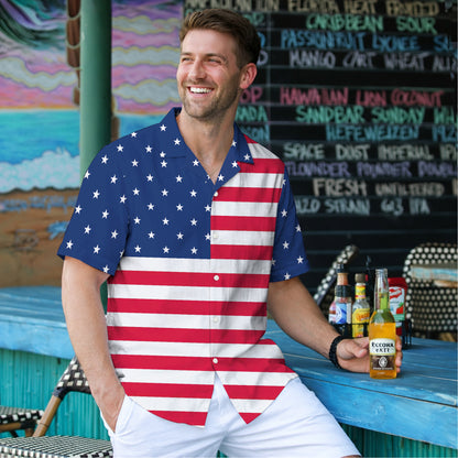 American Flag Hawaiian Shirt