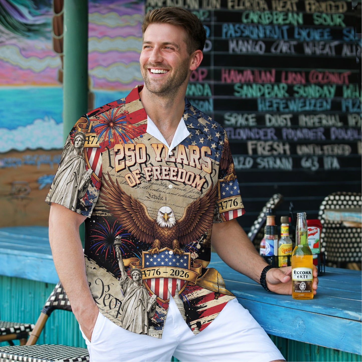 We The People 250 Years of Freedom - USA Hawaiian Shirt
