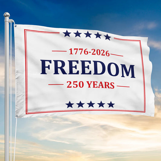 Freedom 250 Years 1776-2026 - USA 250th Anniversary Outdoor Flag