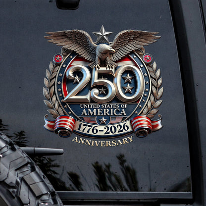 🔥 LIMITED TIME OFFER - USA 250th Anniversary High Quality UV DTF 3D Decal