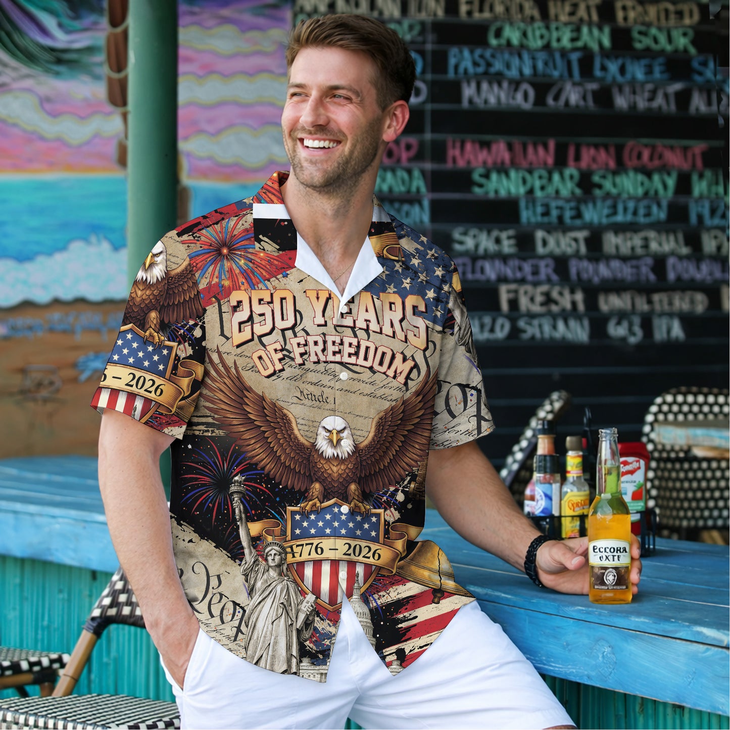We The People 250 Years of Freedom - USA Hawaiian Shirt