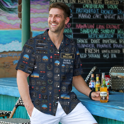 Six Packs of Pilots Hawaiian Shirt - Personalized Gifts For Pilots