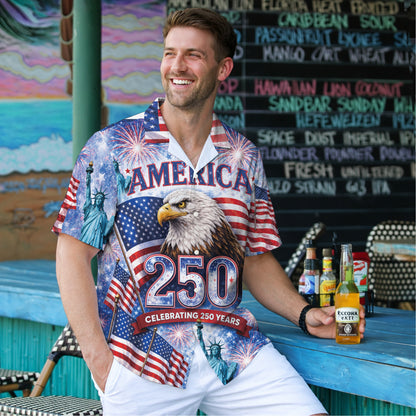 250 Years Of America Patriotic Independence Day - USA Hawaiian Shirt