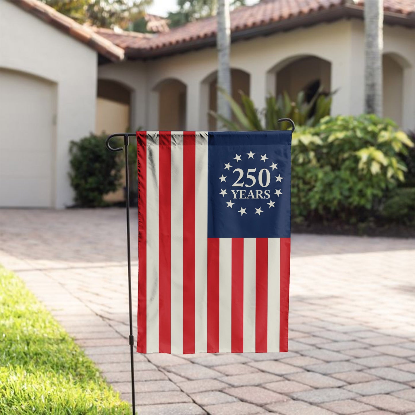 America 250th Anniversary Flag – Patriotic 250 Years USA Garden Flag for Outdoor Decoration