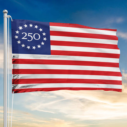 250th Anniversary American Flag, Betsy Ross 250 Patriotic USA
