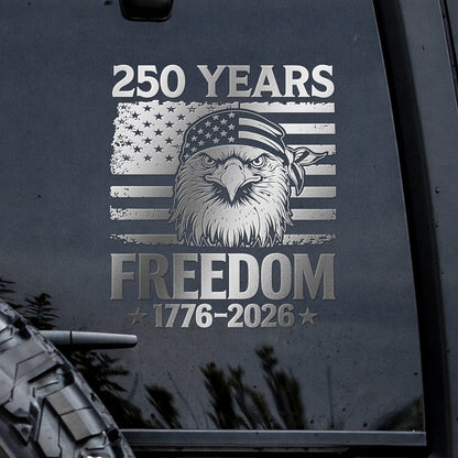 🔥 LIMITED TIME OFFER -  Freedom Eagle Patriotic USA Flag High Quality UV DTF 3D Decal