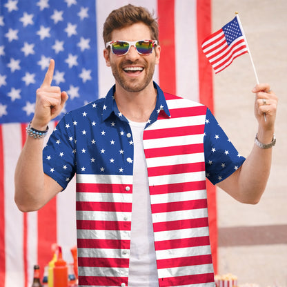 American Flag Hawaiian Shirt