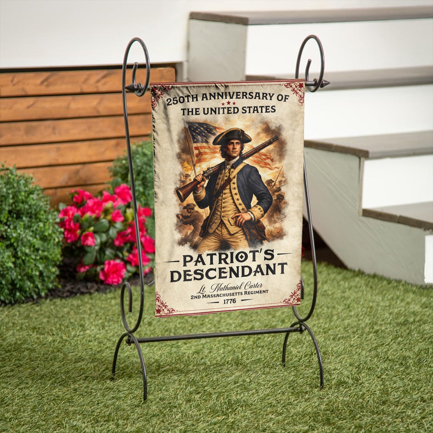 Personalized 250th Anniversary Flag - Patriotic Flag with US History and Patriot Legacy