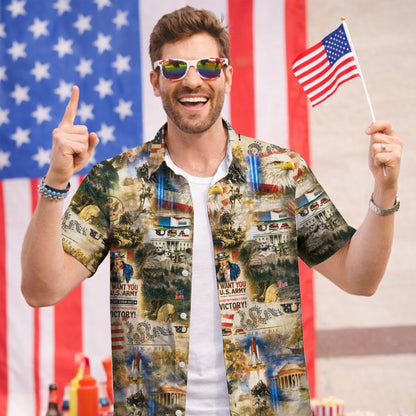 America's 250th Anniversary - USA Hawaiian Shirt