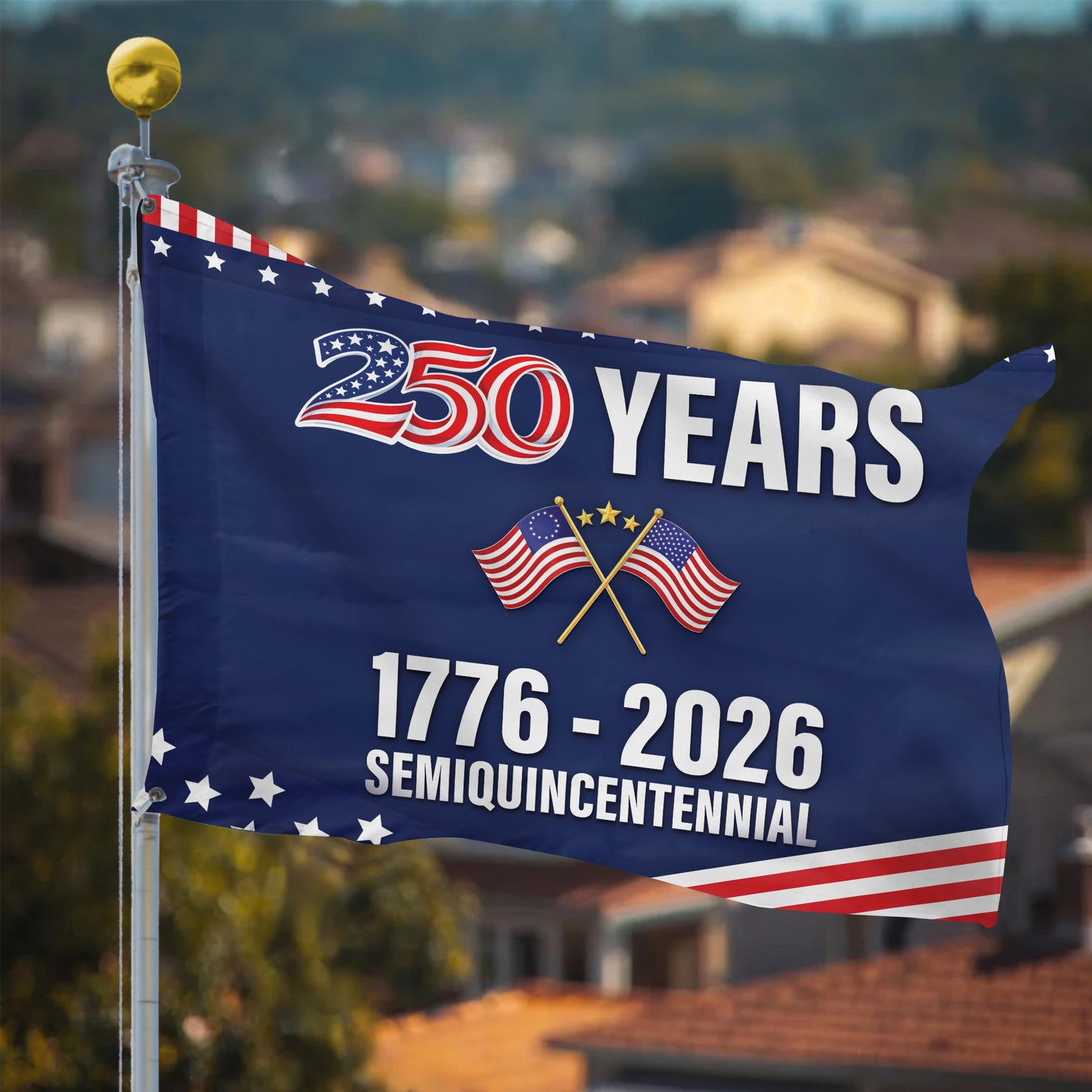 American Flag 250th Anniversary 1776-2026 Patriotic USA Semiquincentennial Flag