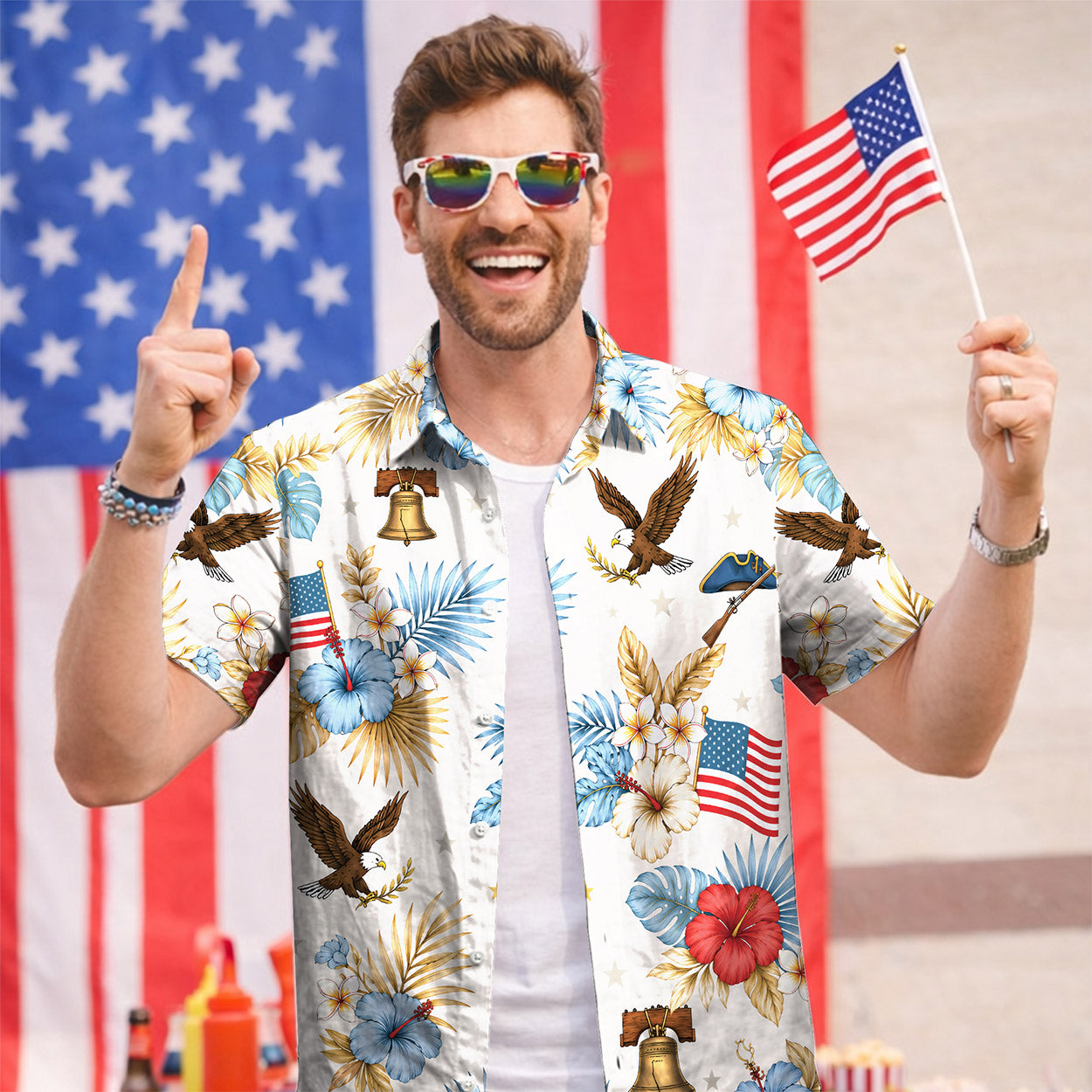 Personalized Patriot Descendant Veteran Hawaiian Shirt - Family Gift