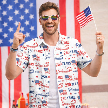 America 250th Anniversary Hawaiian Shirt – Semiquincentennial 250 Years Patriotic Since 1776