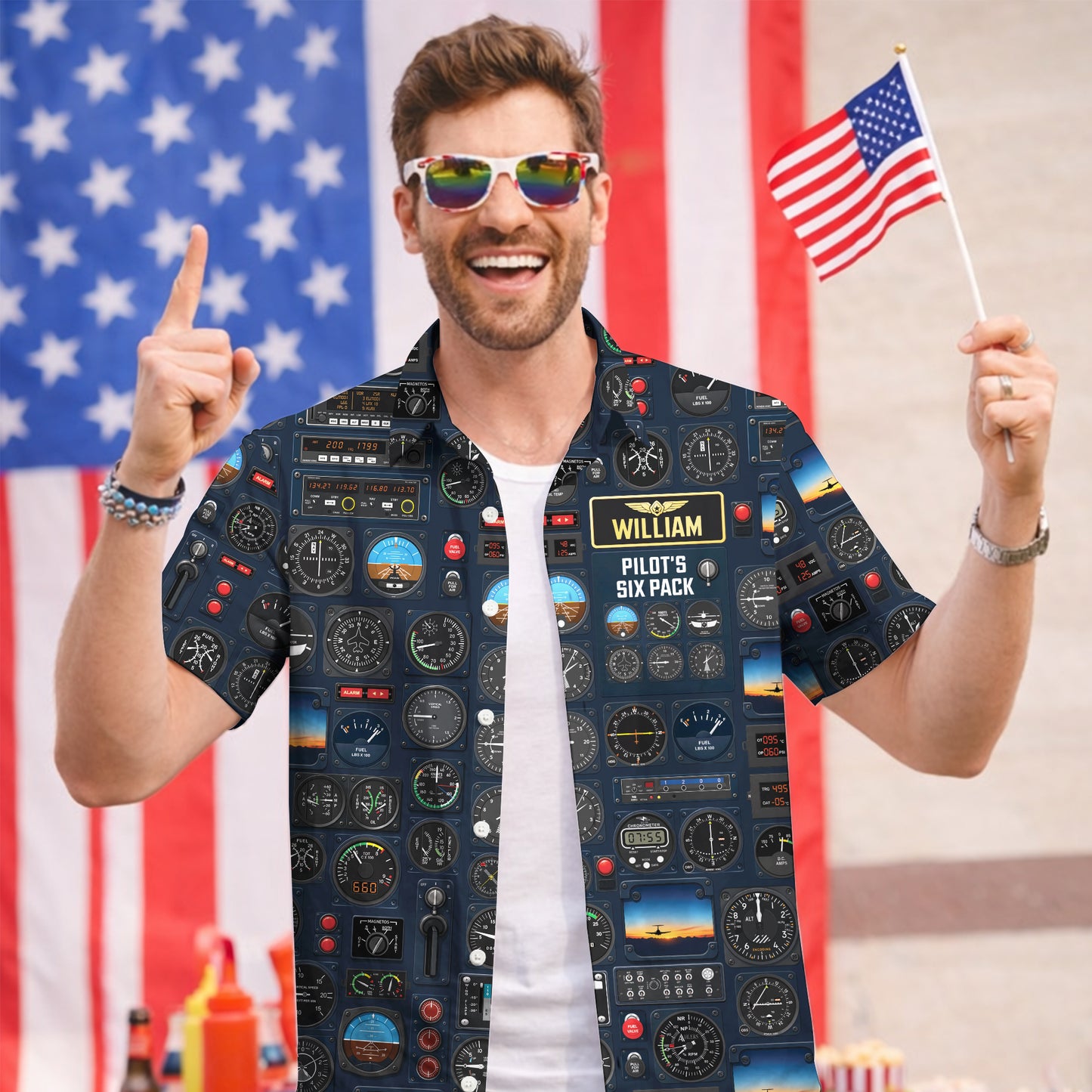 Six Packs of Pilots Hawaiian Shirt - Personalized Gifts For Pilots