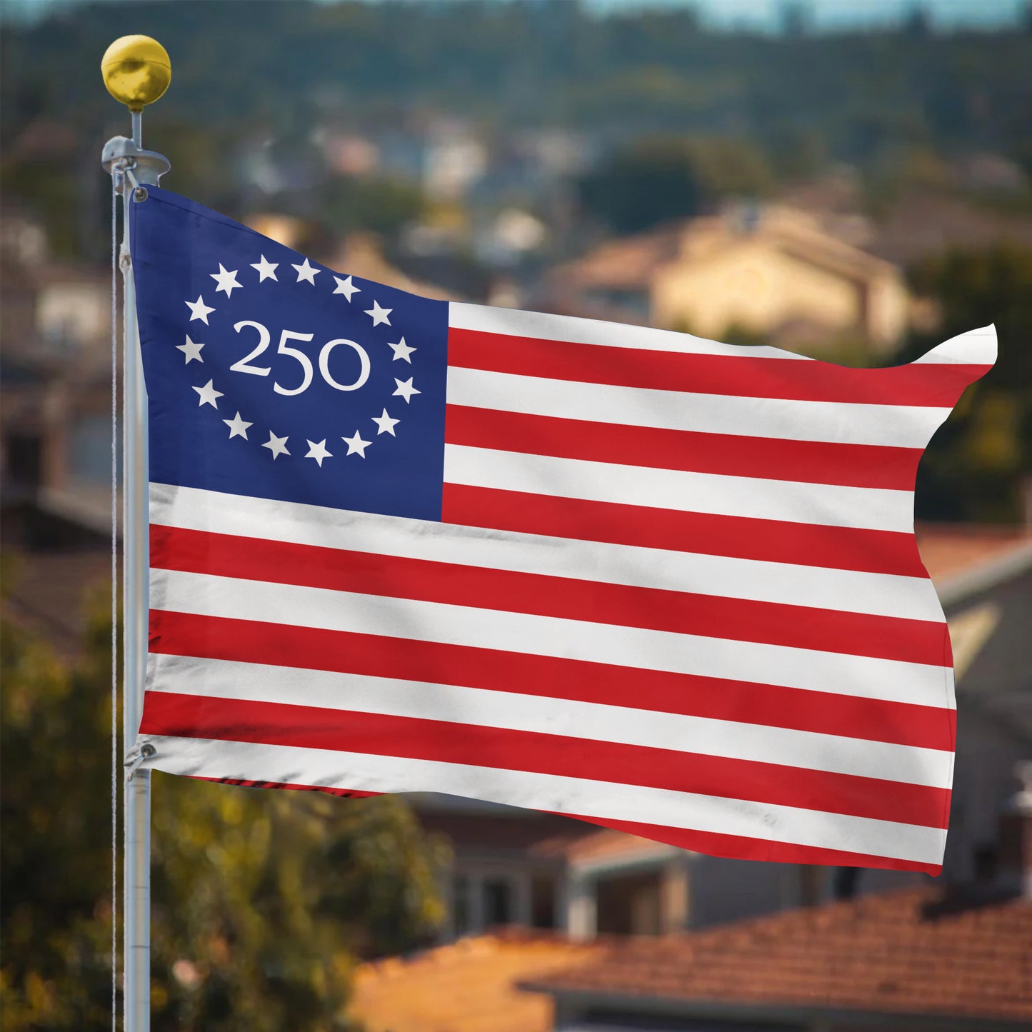 250th Anniversary American Flag, Betsy Ross 250 Patriotic USA