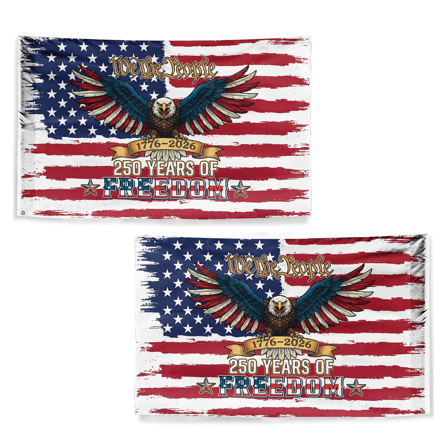 USA 250th Anniversary Flag – We The People with Eagle & Freedom Design, 1776-2026