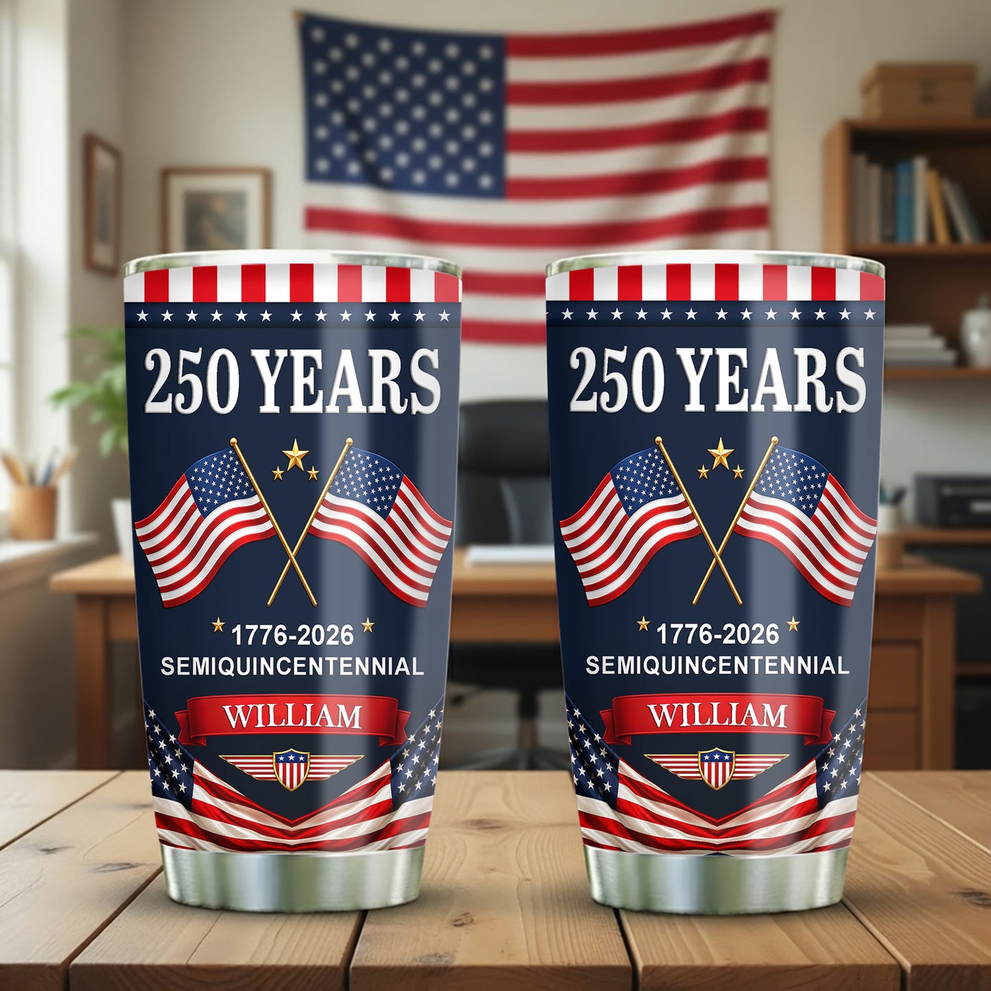 Personalized 250 Years Semiquincentennial 20oz Tumbler