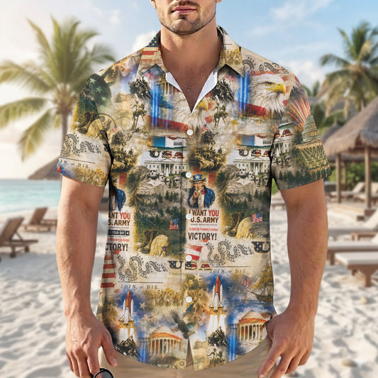 America's 250th Anniversary - USA Hawaiian Shirt