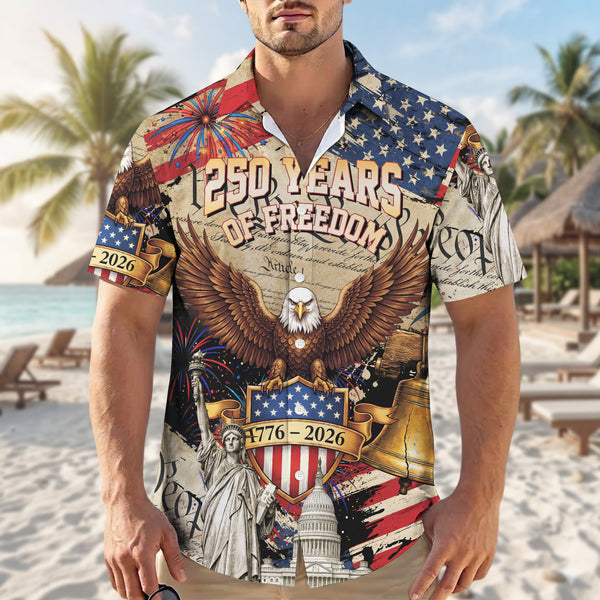 We The People 250 Years of Freedom - USA Hawaiian Shirt