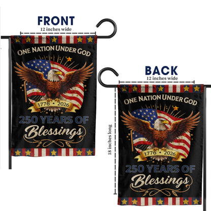 Eagle Design 250th Anniversary American Flag – One Nation Under God, 1776-2026
