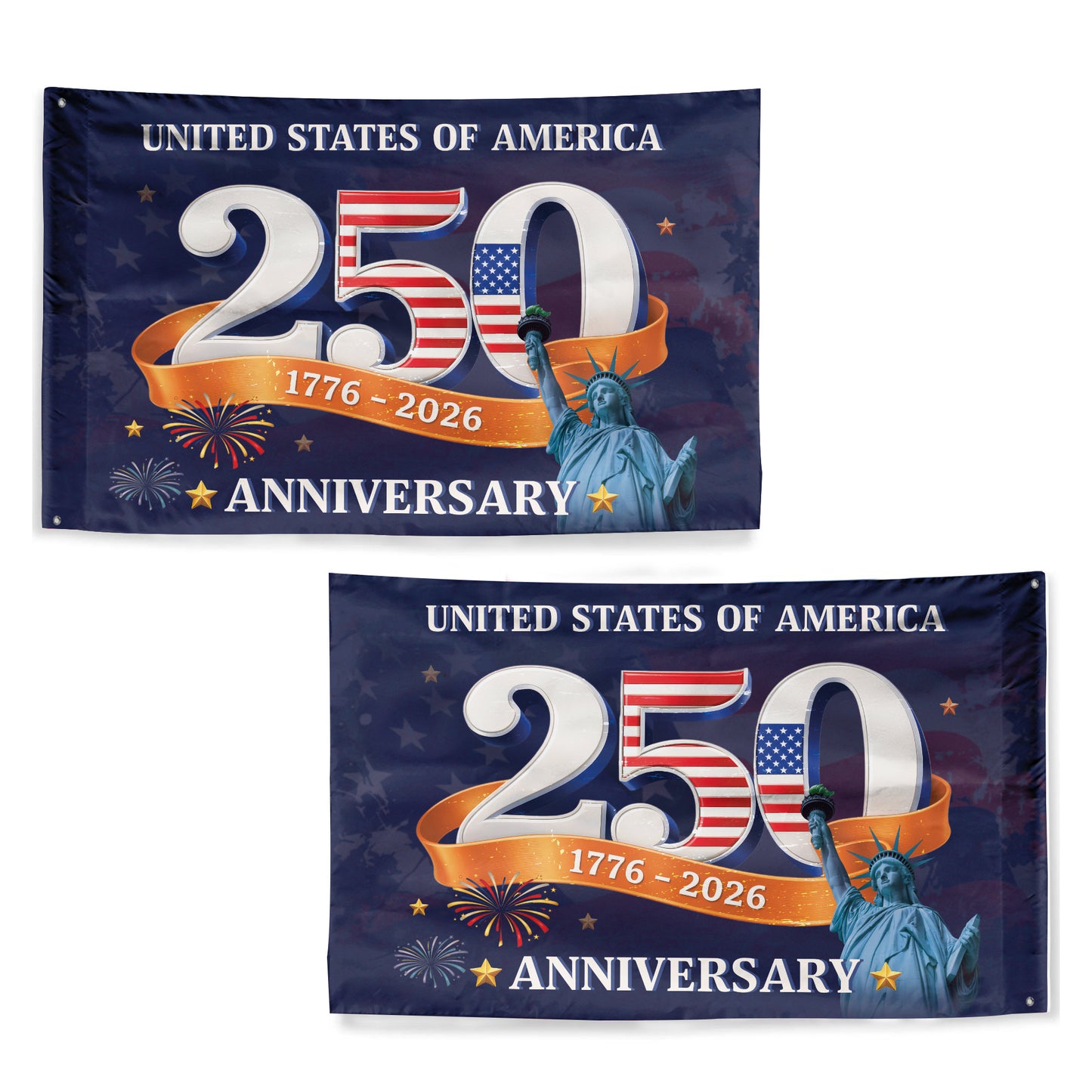 United States Of America 250th Anniversary Flag, Patriotic 1776 2026 Decor