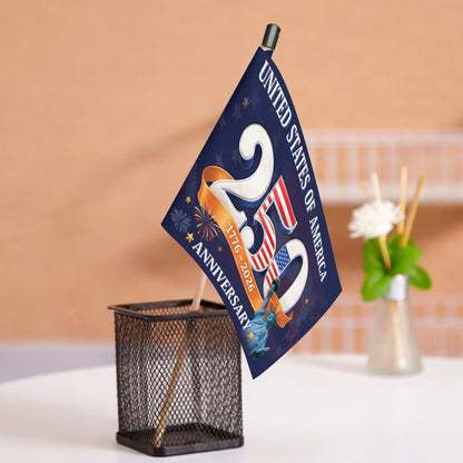 250 Years USA Handheld Flag - 1776-2026 Anniversary Statue of Liberty Flag