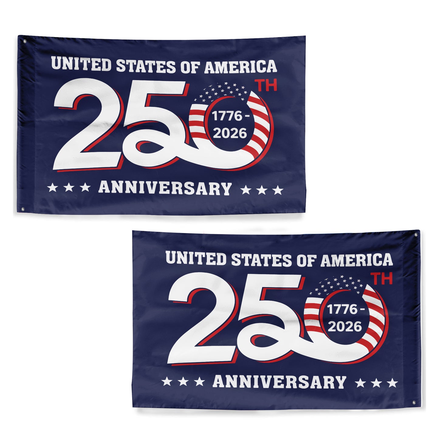 United States 250th Anniversary Flag 1776-2026 American Patriotic Decor