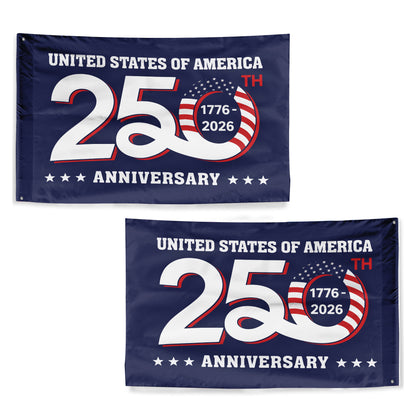 United States 250th Anniversary Flag 1776-2026 American Patriotic Decor