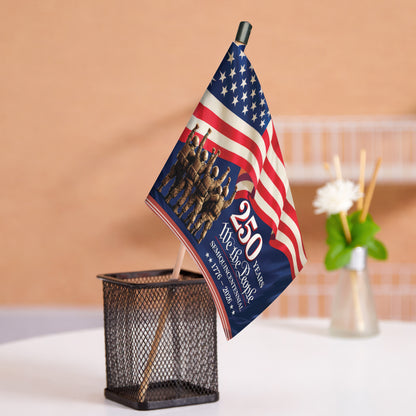 250th Anniversary Handheld Flag – USA Flag Design for Celebrations (1776-2026)