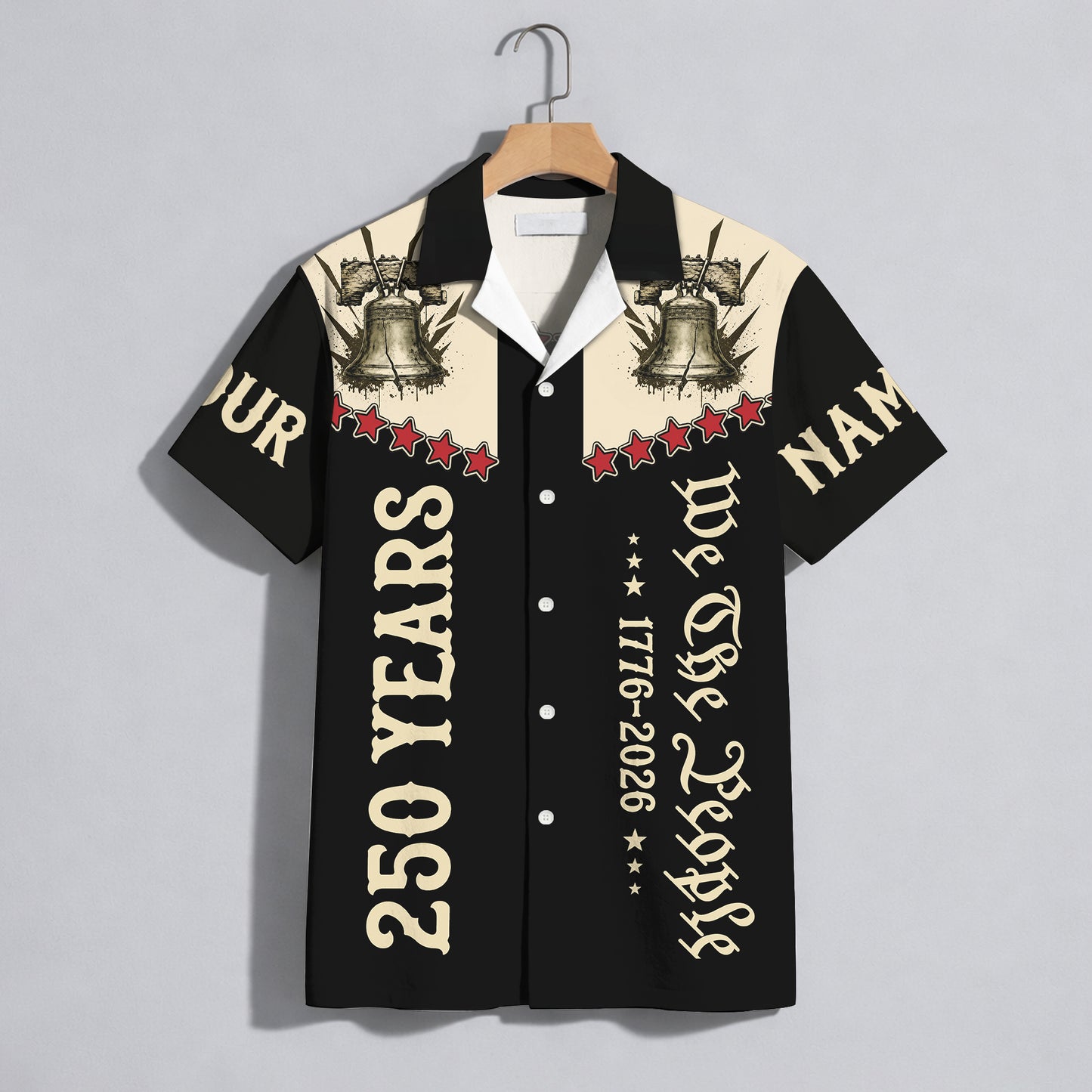 Personalized We The People 250 Years Liberty Bell - USA 250th Anniversary Hawaiian Shirt
