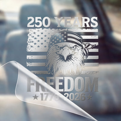 🔥 LIMITED TIME OFFER -  Freedom Eagle Patriotic USA Flag High Quality UV DTF 3D Decal