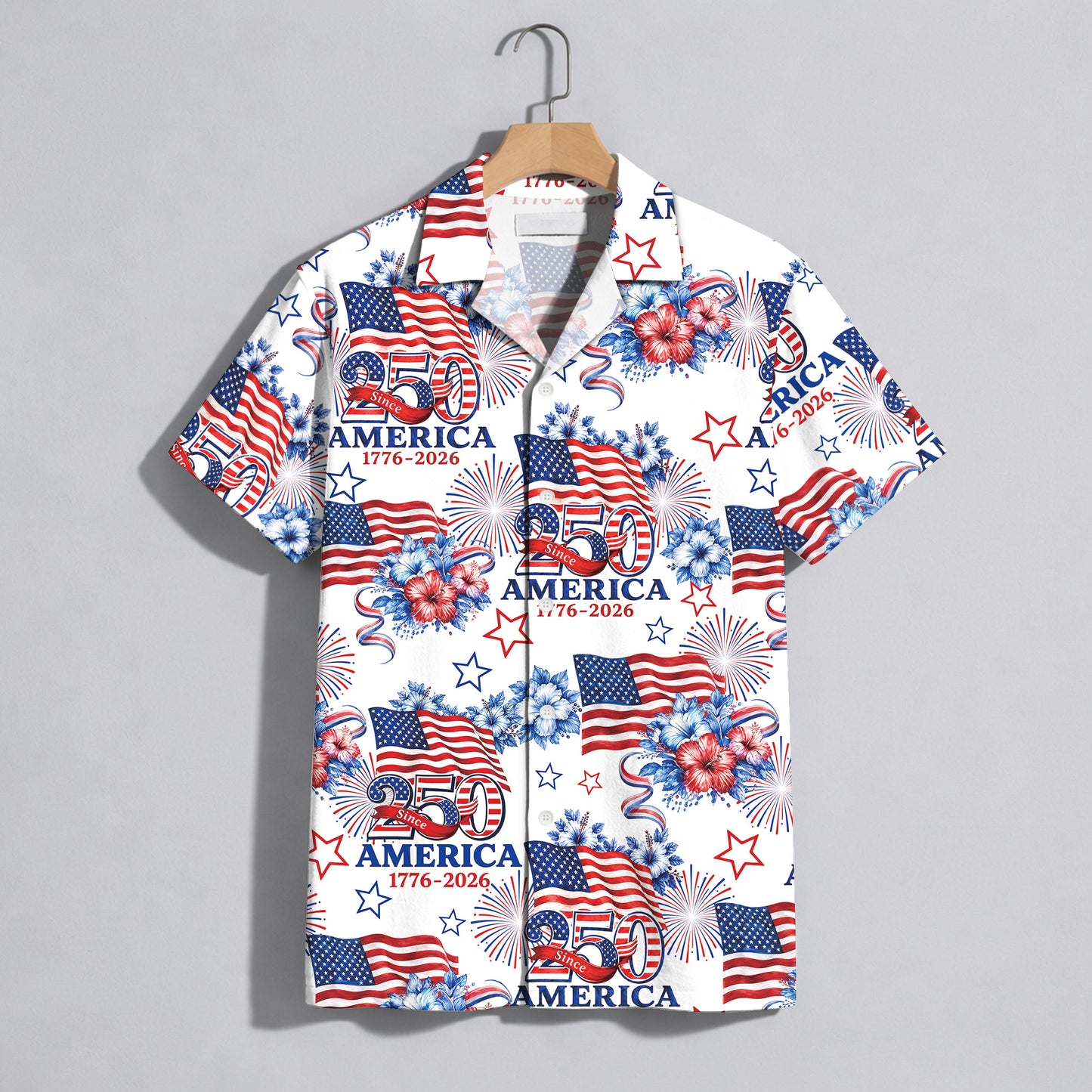 We the People 1776-2026 Stars and Stripes - USA 250th Anniversary Hawaiian Shirt