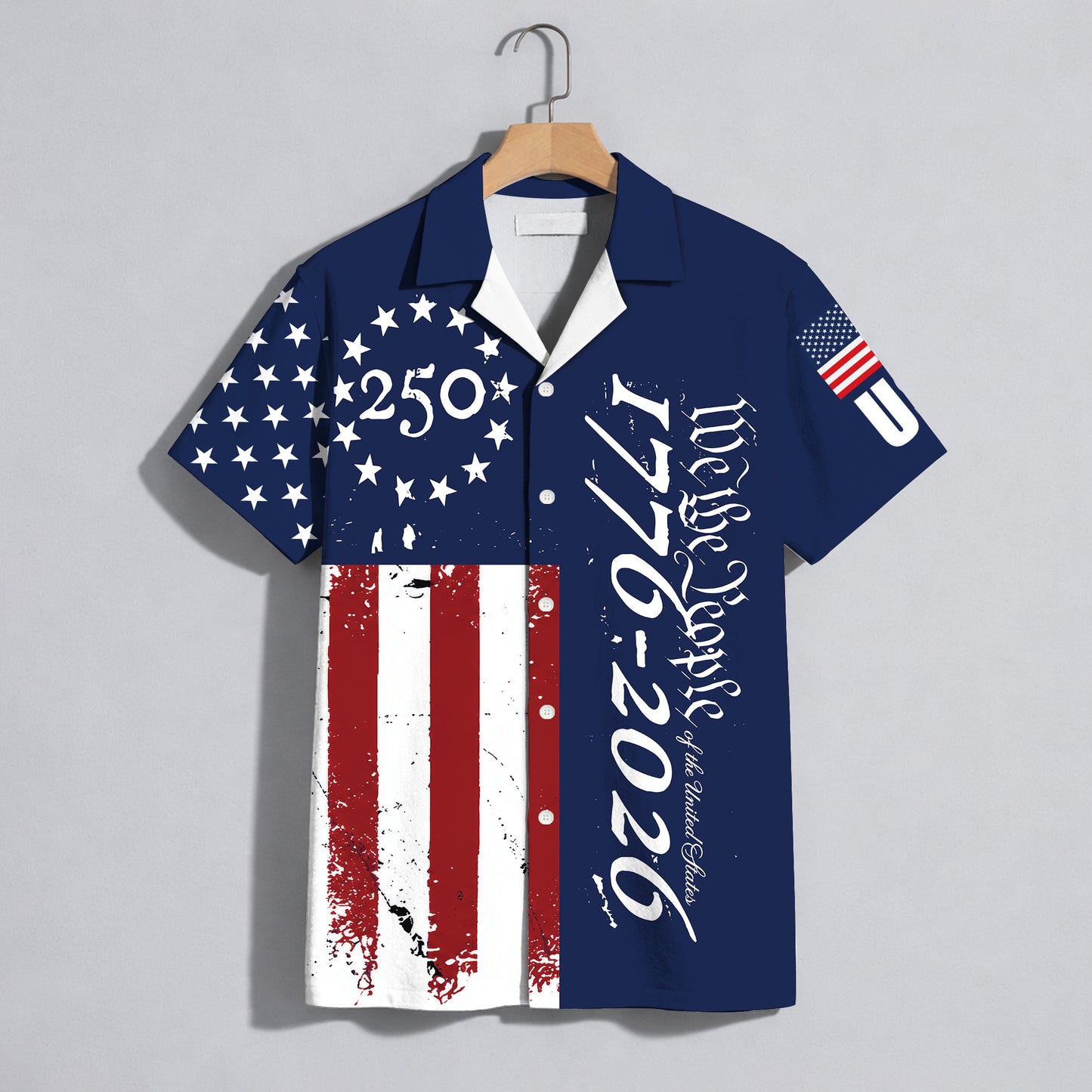 We the People 1776-2026 Stars and Stripes - USA 250th Anniversary Hawaiian Shirt