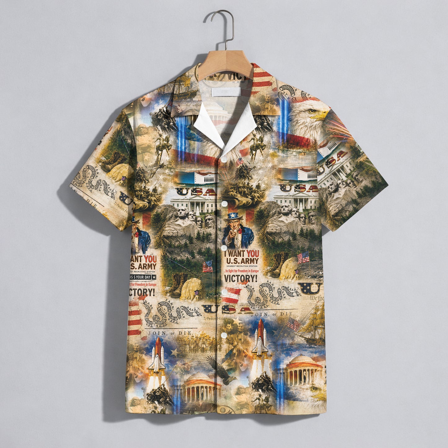 America's 250th Anniversary - USA Hawaiian Shirt
