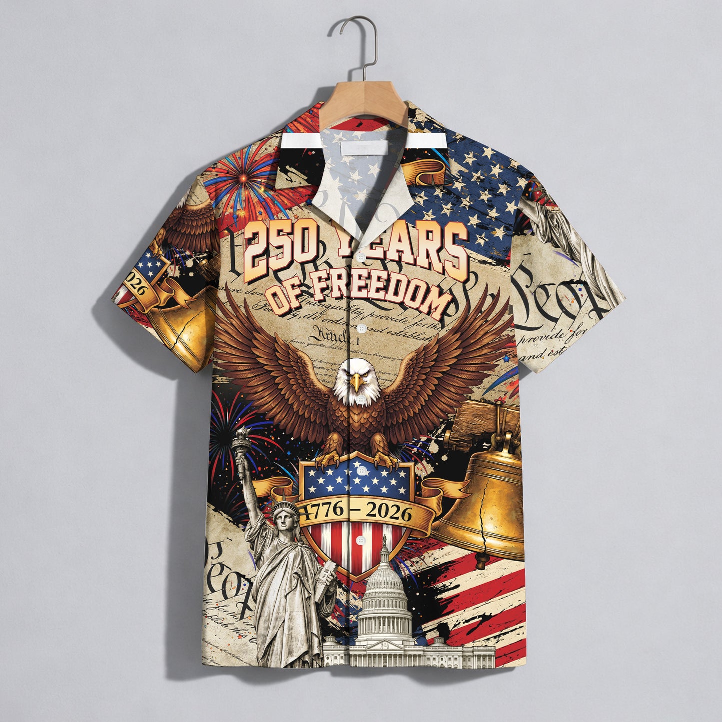 We The People 250 Years of Freedom - USA Hawaiian Shirt