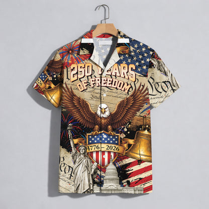 We The People 250 Years of Freedom - USA Hawaiian Shirt