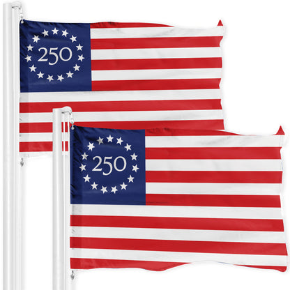 250th Anniversary American Flag, Betsy Ross 250 Patriotic USA