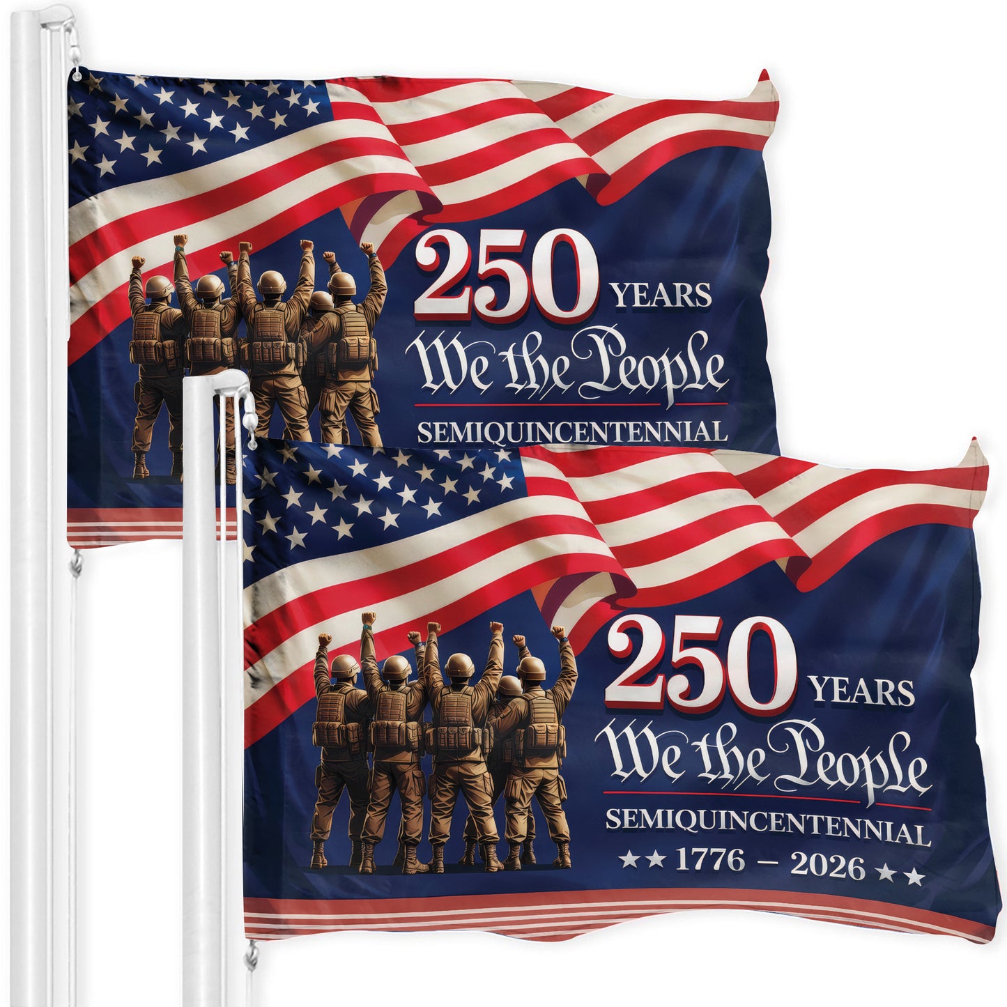 250th Anniversary American Flag, We The People Semiquincentennial Patriotic 1776 2026