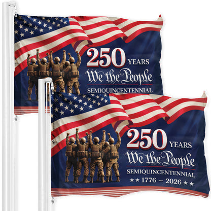 250th Anniversary American Flag, We The People Semiquincentennial Patriotic 1776 2026