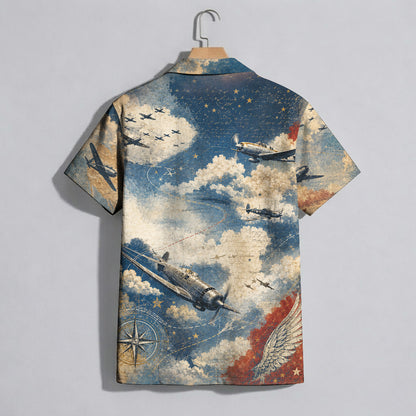 Wings of Freedom US Air Force Hawaiian Shirt - Veteran Top