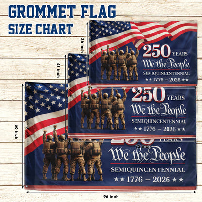 250th Anniversary American Flag, We The People Semiquincentennial Patriotic 1776 2026