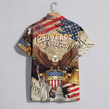 We The People 250 Years of Freedom - USA Hawaiian Shirt
