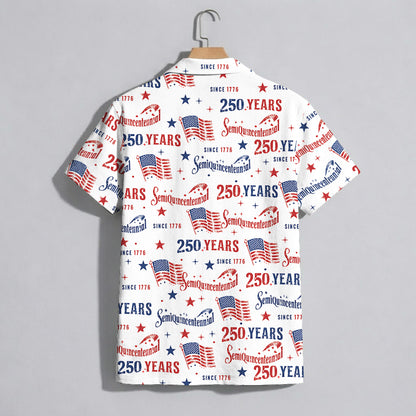 America 250th Anniversary Hawaiian Shirt – Semiquincentennial 250 Years Patriotic Since 1776