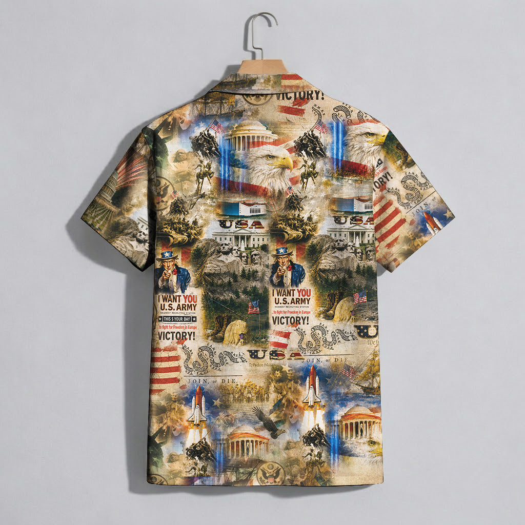 America's 250th Anniversary - USA Hawaiian Shirt