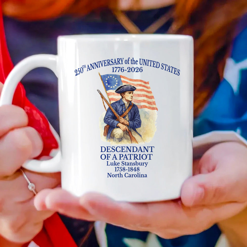 Personalized Descendant of a Patriot American Revolution Mug