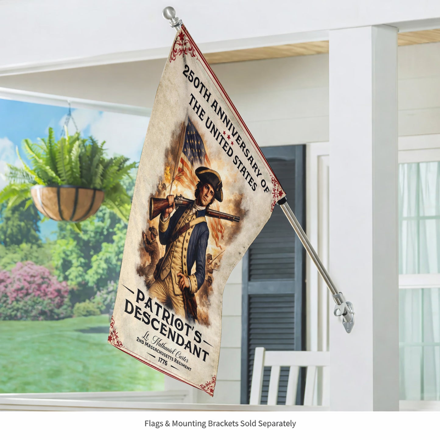 Personalized 250th Anniversary Flag - Patriotic Flag with US History and Patriot Legacy