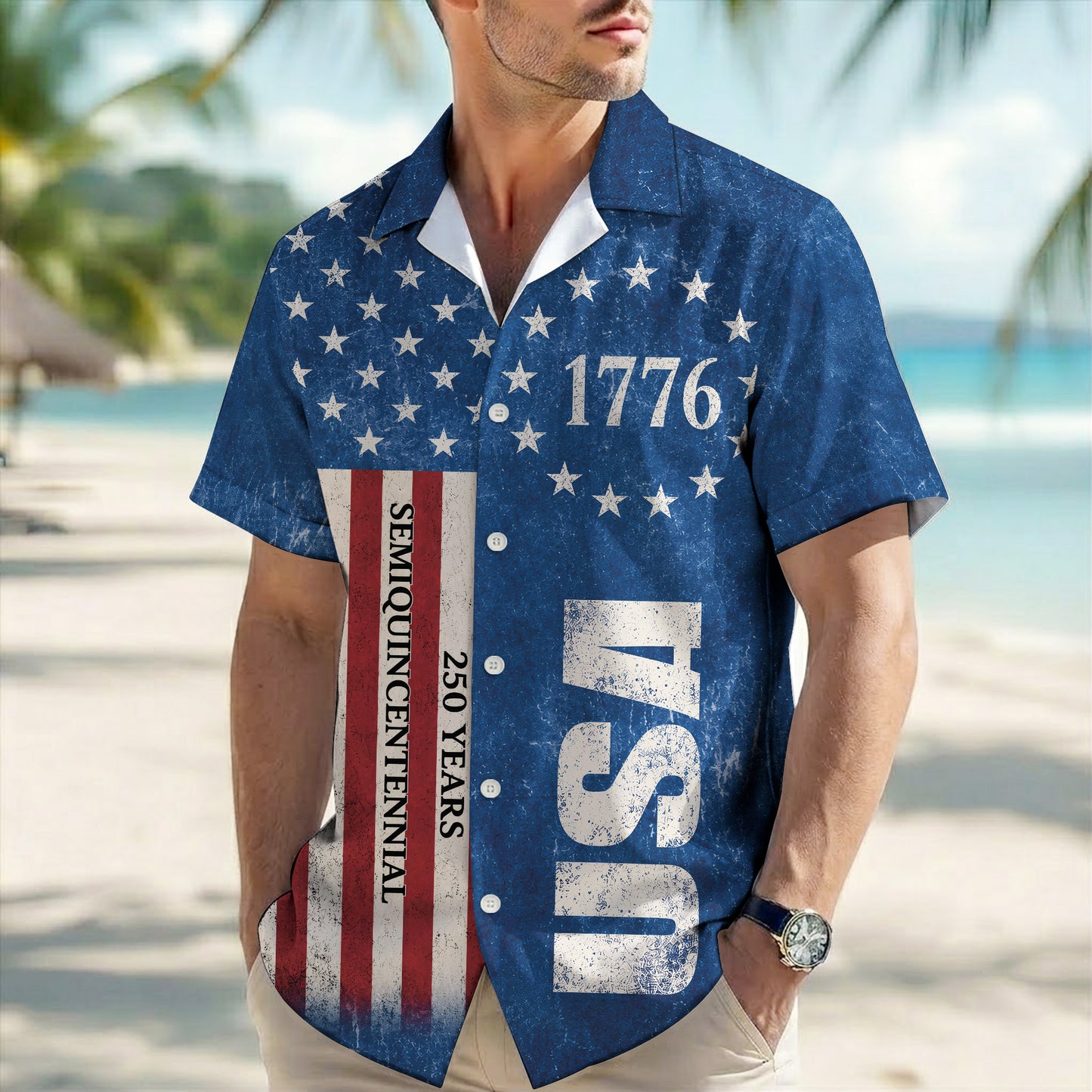 USA 250 Years of Freedom Hawaiian Shirt For Independence Day 2026