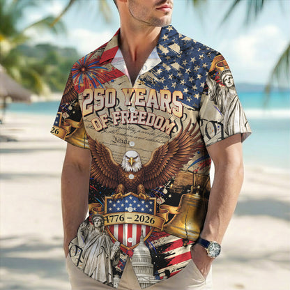 We The People 250 Years of Freedom - USA Hawaiian Shirt