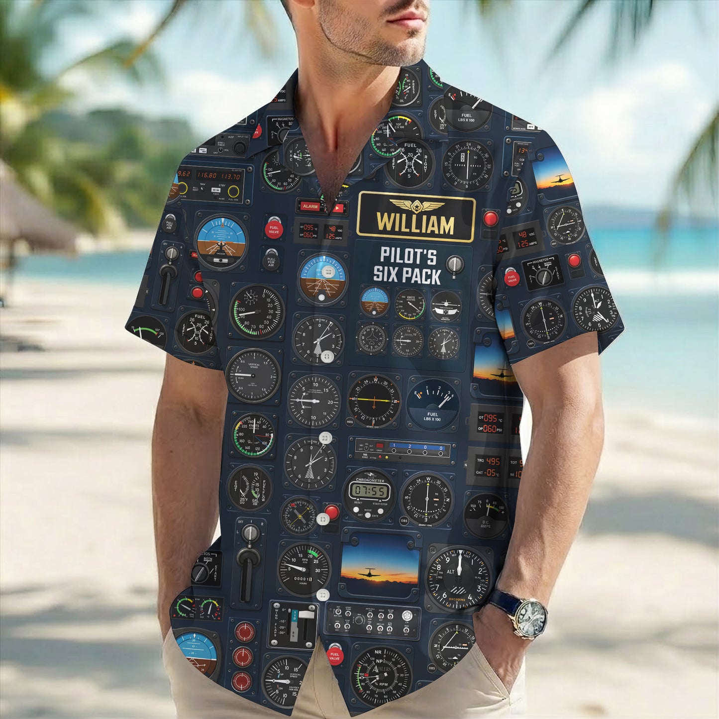 Six Packs of Pilots Hawaiian Shirt - Personalized Gifts For Pilots